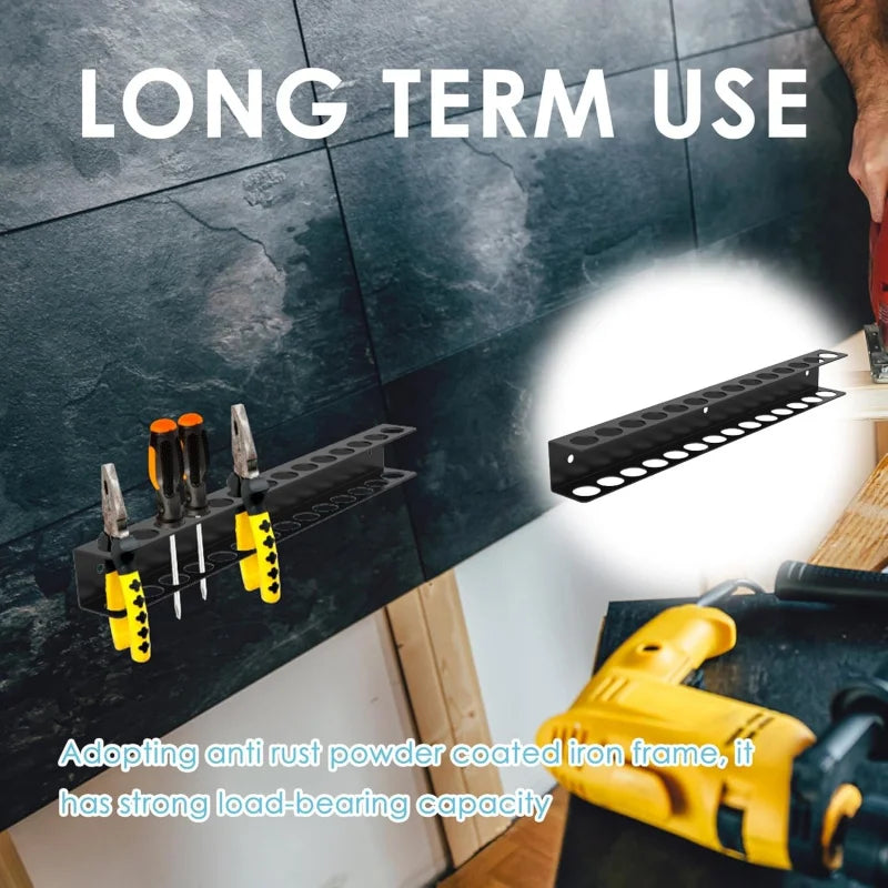 Wall-mounted anti-rust tool storage board for screwdrivers and pliers