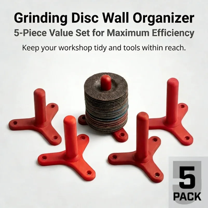 1Pcs Wall Mount Grinder Holder for 125mm Angle Grinder, Durable Plastic Tool Rack, Easy Install for Garage Workshop Storage