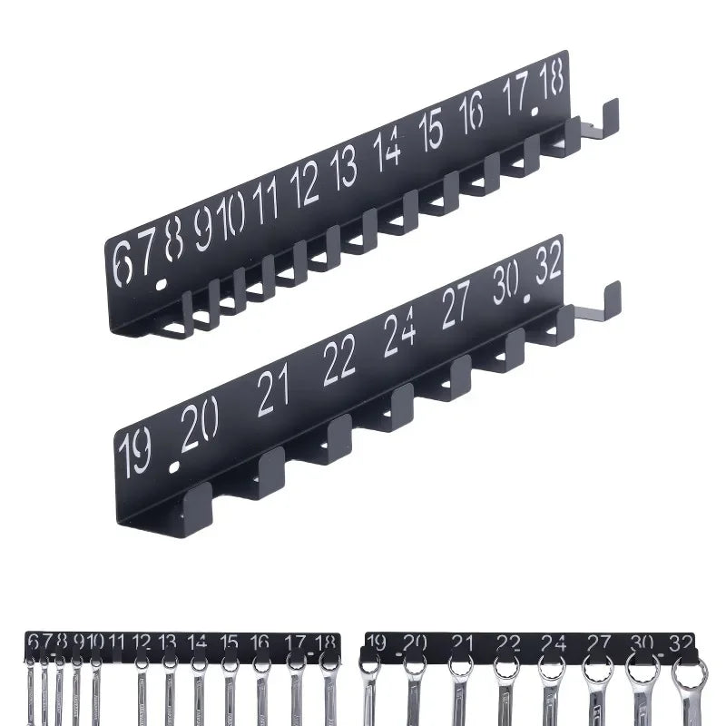 Heavy-Duty Magnetic Tool spanner Rack