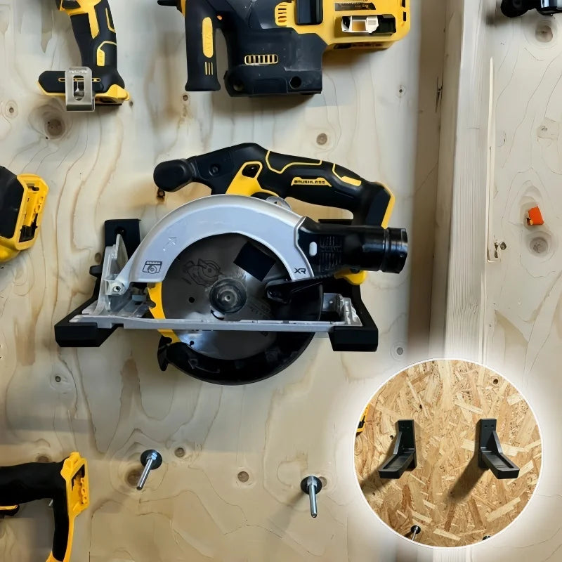 Wall-Mounted Bracket for 18V Circular Saw.