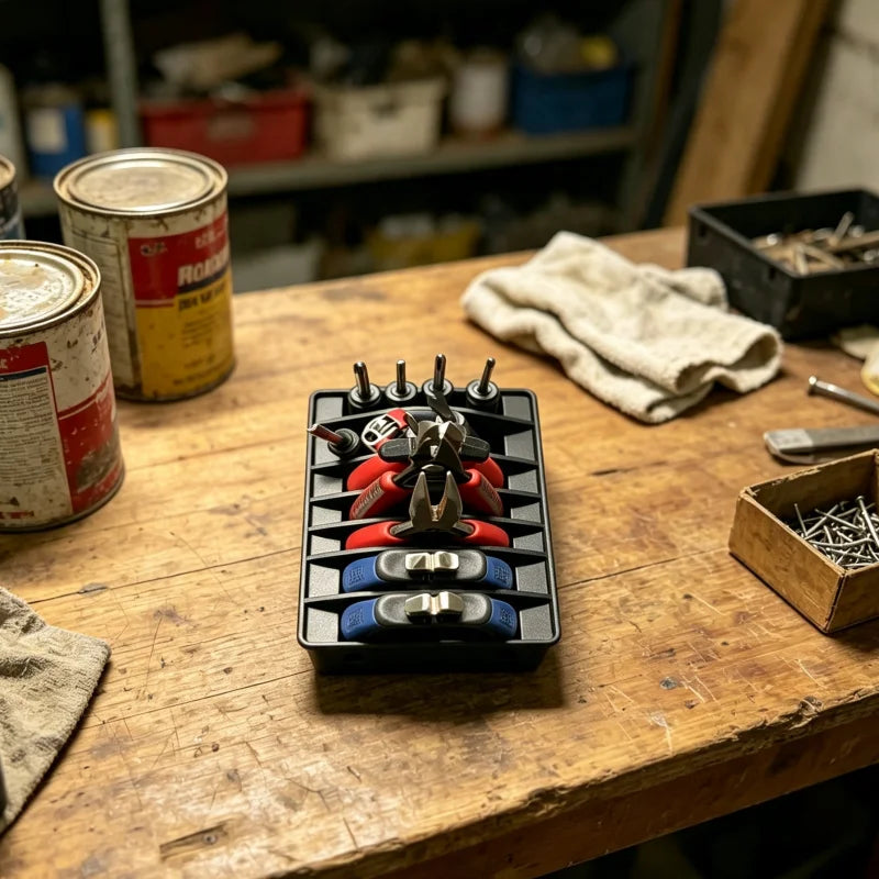 Multi-slot pliers organizer