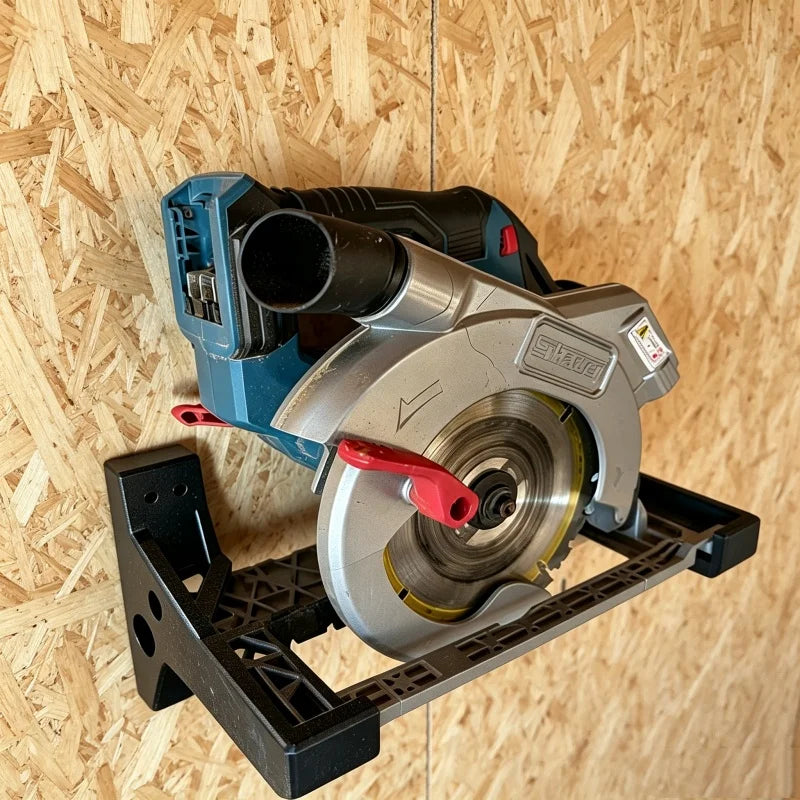 Wall-Mounted Bracket for 18V Circular Saw.
