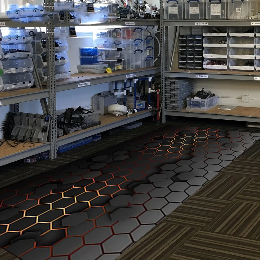 3D Honeycomb Motorcycle Mat,